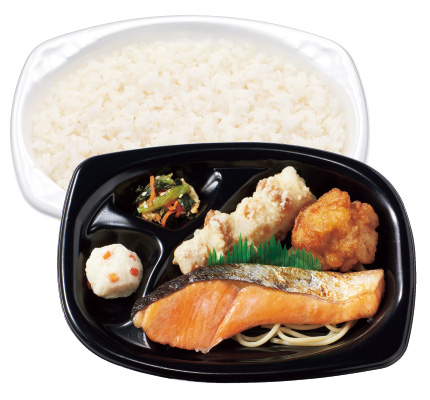 銀鮭弁当